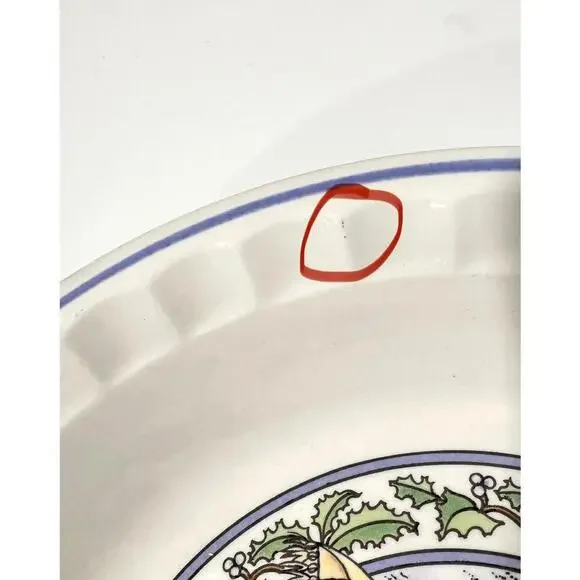 Watkins Country Kids Pie Baking Dish 1989 "Snow Magic” Pie Dish - Picture 6 of 6